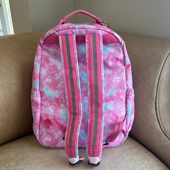 Kipling Seoul Large Laptop Backpack Garden Clouds Floral Butterfly Print NWT main image 11